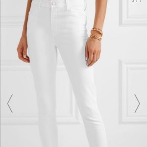 J brand Alana high rise crop in white